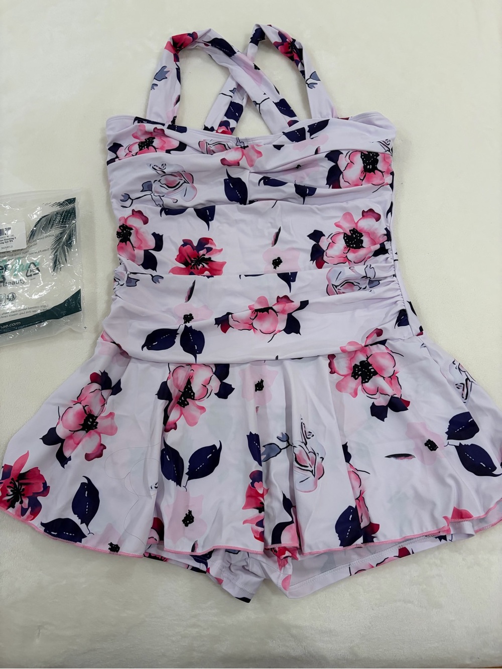 Women’s Swimwear One Piece - Slimming Skirt Tummy Control Swimdress - Size XXL